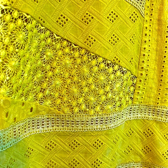 M Anthropology Women Lace Tops Long Sleeve Cotton Blouse - Picture 4 of 13